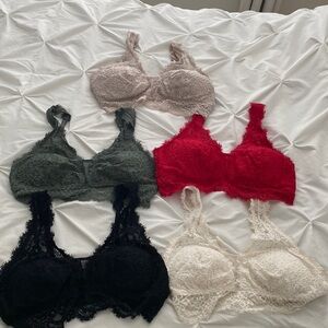 Aerie Plunge Lace Bralette (Large & L (D)) Bundle